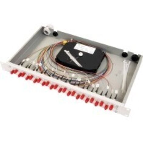 Telegärtner Spleißbox bestückt 12xSCD 50/125OM4 1HE TNSB-Be-12SCD-50-OM4