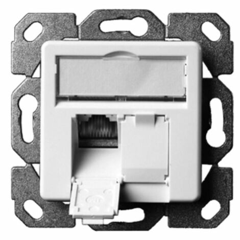 TELEGAERTNER UPDOSE CAT6/CL.E DOUBLE 2XRJ45 ALPINWHITE AMJ45