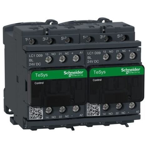 Teleinvertitore TeSys LC2D - 3 poli - AC3 440 V 9 A - 24 V CC - LC2D09BL