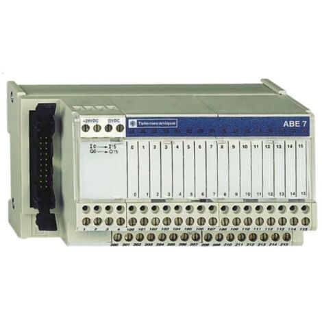 Telemecanique ABE7H16S21 Base de interfaz de cable de 16 E/S con LED