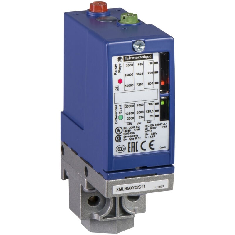Xmlb300d2s11 Telemecanique - Pressostat - 300bar - écart Réglable 2 Seuils - Osisense Xml-b -