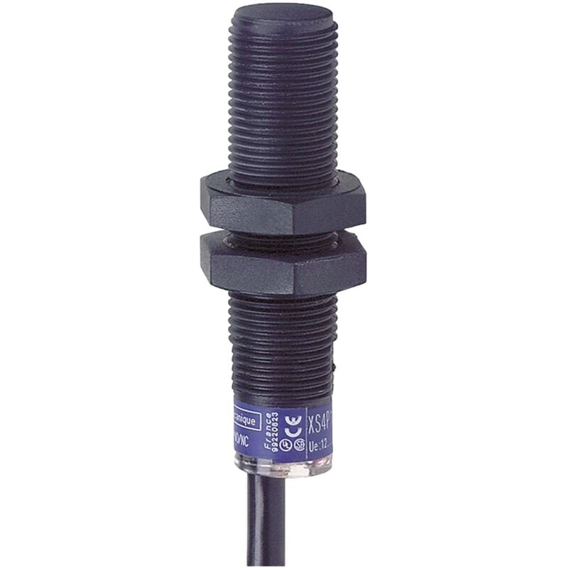 Xs4p12ma230 Schneider Xs Détecteur Inductif Plastique M12 L54mm Non Noyable Sn4mm Ac/dc No - 2m Telemecanique