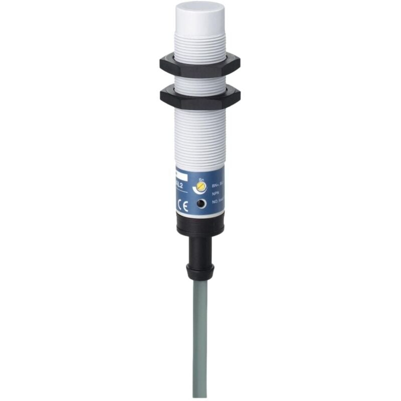 Xt218a1nal2 Schneider Détecteur Capacitif M18 12 à 24vcc s 8mm Sortie Npn No 3 Fils Non Noyable Câble 2m Osisense Xt2