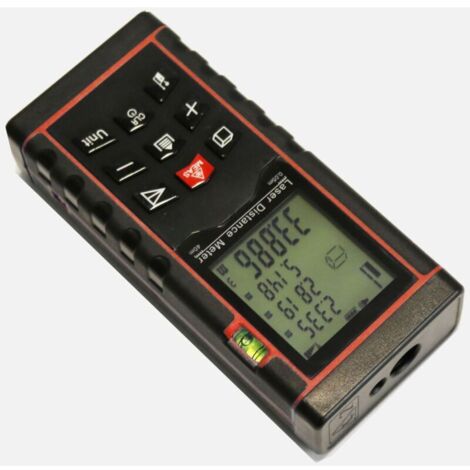 Télémètre Laser 120m Précision ±1,5mm Écran 2,2" Rechargeable IP54 Rouge