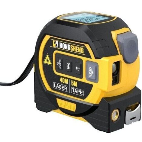 Télémètre Laser 3 en 1 - Mesure Distance, Surface et Volume jusqu'à 40 m avec Écran Rétroéclairé