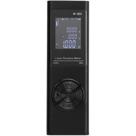 Télémètre Laser 80m Rechargeable Mini Portable avec Écran Rétroéclairé - Outil de Mesure de Poche