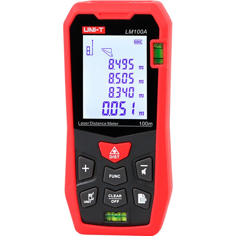 Télémètre laser de distance - Portée jusqu'à 100 m avec une précision millimétrique - Mesure de distance, aire et volume - Ergonomie et confort