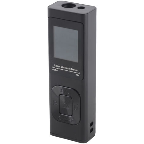 Télémètre laser infrarouge, modèle en alliage d'aluminium, port de chargement Type-C, écran LCD rétroéclairé, fonctions de mesure multiples, comprend un indicateur de niveau, portée de 80 m.