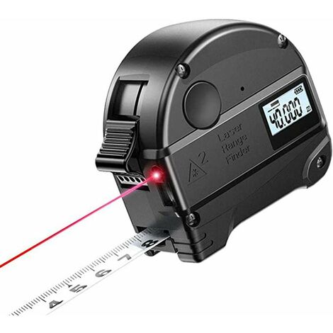 Télémètre Laser Infrarouge Ruban À Mesurer Haute Précision Instrument Mesure Pièce Règle Électronique Distance Portable Extérieur avec Affichage Numérique LCD