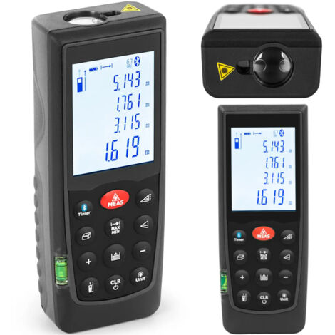 Télémètre laser Jusqu'à 70 m Précision 1,5 mm Bluetooth IP54 Appareil de mesure laser