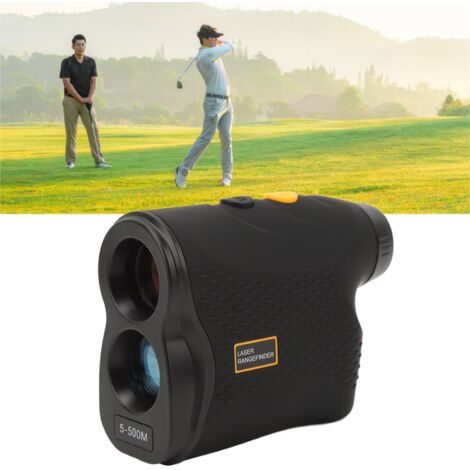 Télémètre Laser Multifunction 6x Grossissement Imperméable Résistant Flag-Pole Lock pour Golf Chasse Distance 546.8yd, Matériel ABS Taille App. 260g Inclut Sac Manuel Lanière Écharpe