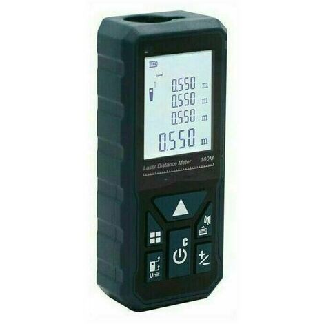 Télémètre Laser Numérique, 50m Mètre laser numérique,Mesure du théorème de longueur/Zone/Volume/Théorème de Pythagore avec Rétroéclairage LCD, IP54