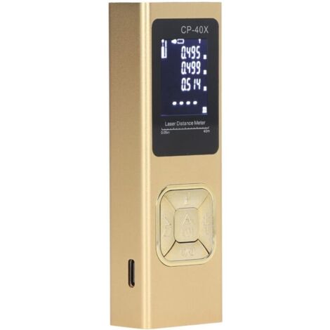 Télémètre Laser Numérique, Mesure Laser Haute Précision Portable pour l'extérieur (40 mètres)