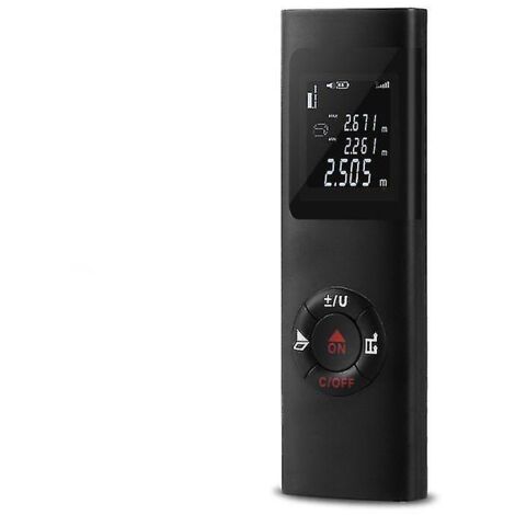 Télémètre laser numérique portable avec une portée de 40 m et une certification IP54