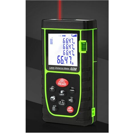 Prexiso 15 à 100m Mesure de distance laser Portable Mini télémètre télémètre  pour le volume de zone Outils de mesure pythagoriciens