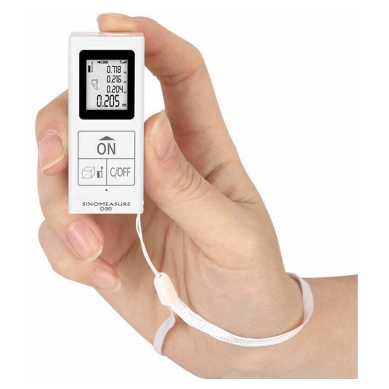 Télémètre Laser Portable, Mini mètre de Mre Infrarouge Rechargeable numérique, Outil de Mre à Usage Domestique 25M,1 pcs