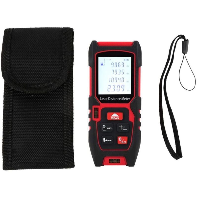 Télémètre laser portable, télémètre infrarouge Altimètre portable Mesure intérieure laser portable de haute précision(60M)