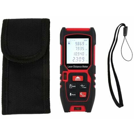 Télémètre laser portable, télémètre infrarouge portable altimètre portable haute précision mesure intérieure laser portable (80 m)
