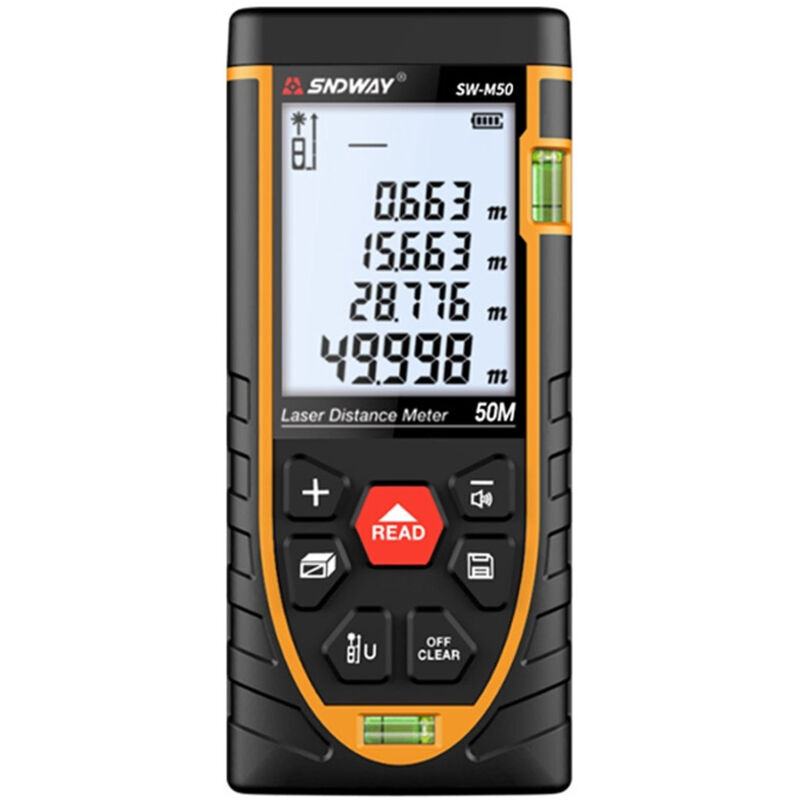 Télémètre laser télémètre infrarouge instrument de mesure de haute précision règle laser règle électronique sans batterie norme d'expédition