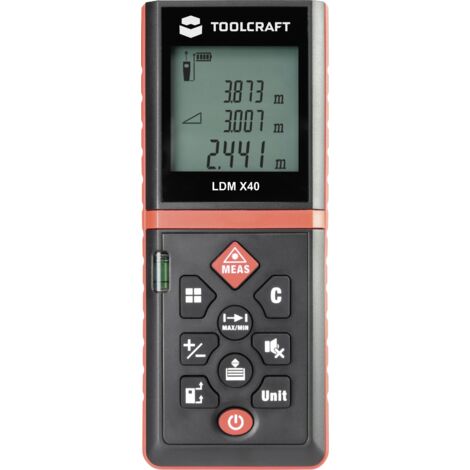 Télémètre laser TOOLCRAFT LDM X40 Plage de mesure (max.) (détails) 40 m X904191