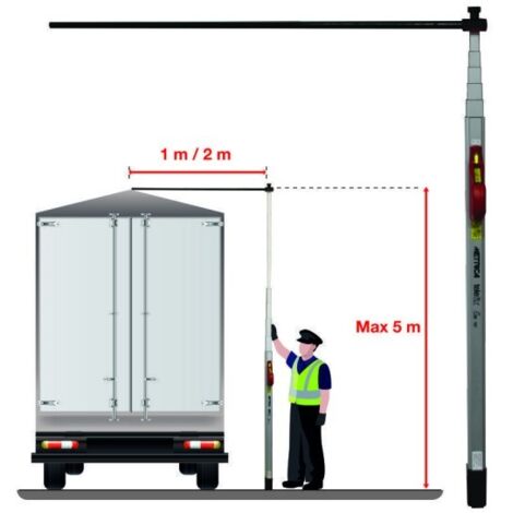 Télémètre TELEFIX METRICA – Bras télescopique 1/2 m pour mesures en hauteur