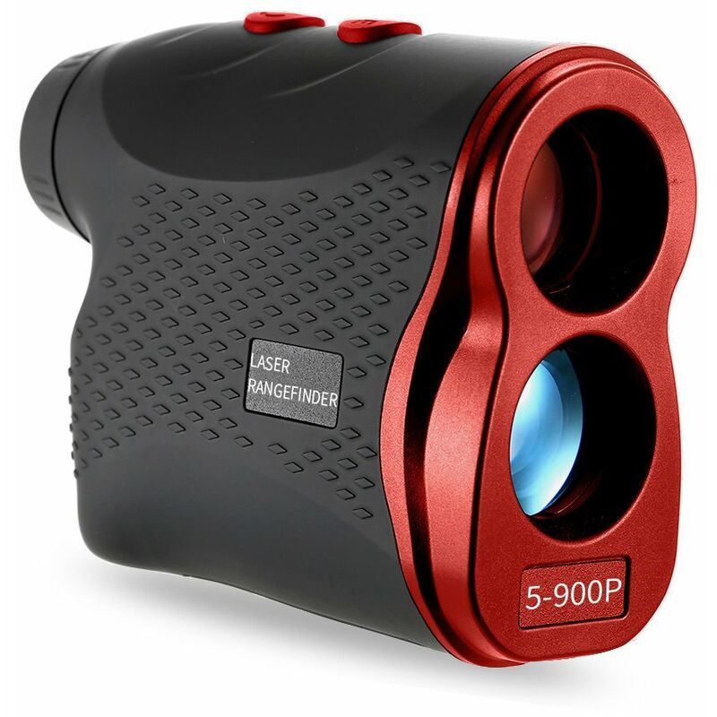 

Happyshopping - 600M / 900M telémetro láser de golf, telescopio monocular de medición de caza,Rojo, 900m