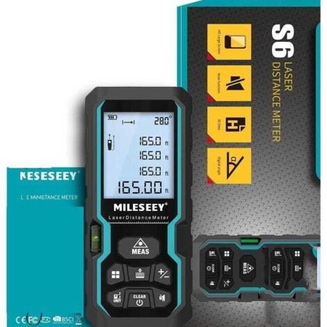 Telemetro Infrarrojo 50M – Medidor Digital, Ángulo, Control Electrónico, Pythagoras