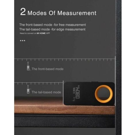 Telemetro laser da 30 piedi (73x33,2 mm), mini laser digitale portatile, precisione ±2 mm, Bluetooth, display OLED, misura la lunghezza