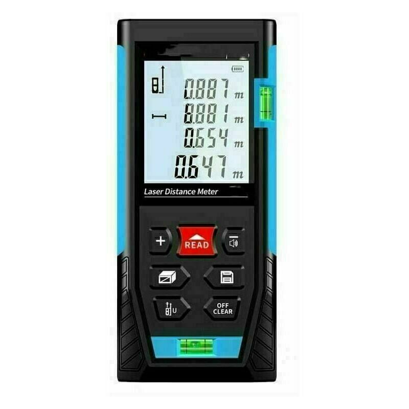 Telemetro laser da 50 m, misuratore laser, calcola...