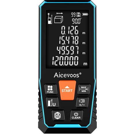 Telemetro laser, portata di 70 iarde con ampio display retroilluminato, livello digitale, cambio unità M/pollici/piedi, raggio laser verde