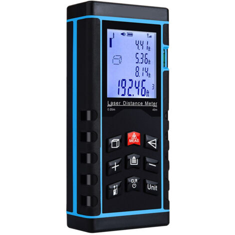 Telemetro portatile Telemetro a infrarossi per area di distanza Telemetro laser podcast ricaricabile vocale