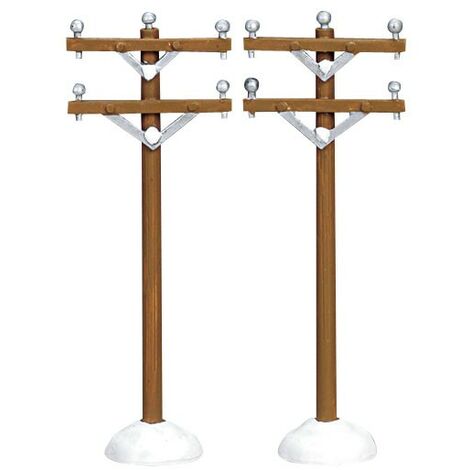 Telephone Poles Set of 2 Cod. 64461