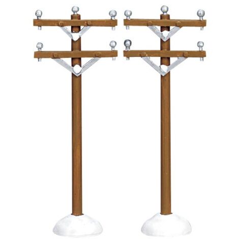 Telephone Poles Set of 2 Cod. 64461