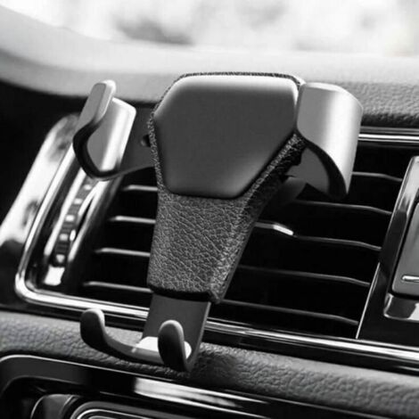 Téléphone portable Supports Blanc- Gravité réaction support voiture Clip type ventilation monut GPS voiture support iPhone 8 7 6 s