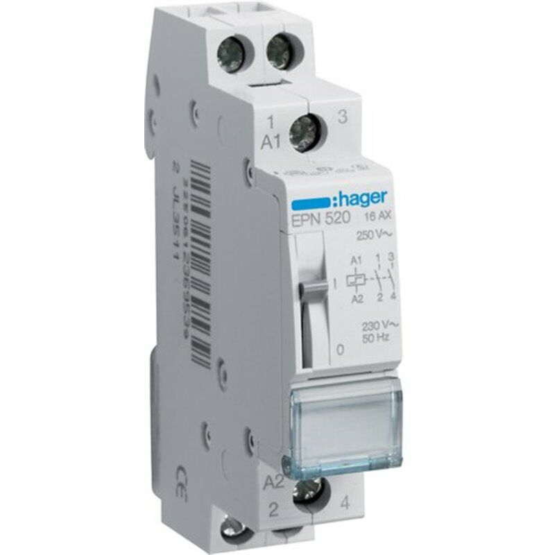 

Telerruptor 230V Hager EPN520 16A 2NA