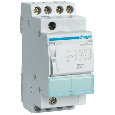 Hager - Télérupteur - Unipolaire 16A - 230V - EPN510 - ELECdirect Vente  Matériel Électrique