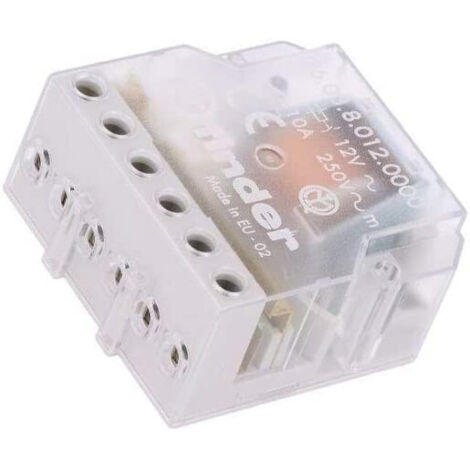 Télérupteur de boîte 1NC + 1NO 10A 12V AC FINDER 260380120000PAS