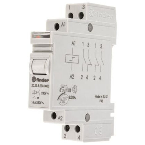 Télérupteur modulaire 1NO + 1NC 16A 110V AC FINDER 202381100000PAS