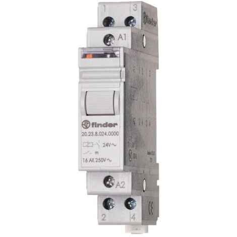 Télérupteur modulaire 1NO + 1NC 16A 230V AC AgSnO2 FINDER 202382304000PAS