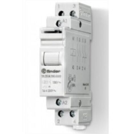 Télérupteur modulaire 2NO 16A 24V AC 266848 FINDER 202280240000