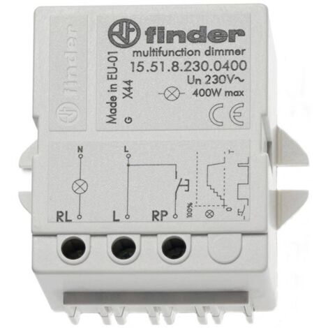 Télérupteur pour encastrement/saillie Finder 15.51.8.230.0400 1 NO (T) 230 V/AC 400 W 1 pc(s) S72371