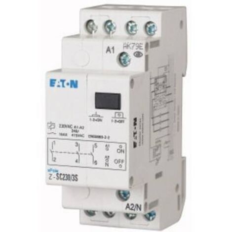 Télérupteur pour profilé Eaton Z-SC230/2S1O 2 NO (T), 1 NF (R) 16 A 1 pc(s)