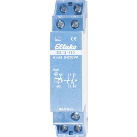 Télérupteur pour profilé Eltako ES12-110 21110002 1 NO (T), 1 NF (R) 230 V/DC, 230 V/AC 16 A 2000 W 1 pc(s)