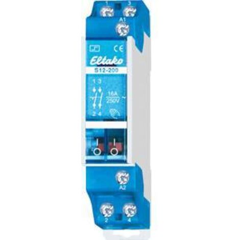 Télérupteur pour profilé Eltako S12-200-8V 2 NO (T) 8 V/AC 16 A 2300 W 1 pc(s) X249072