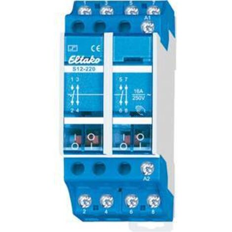 Télérupteur pour profilé Eltako S12-220-230V 2 NF (R), 2 NO (T) 230 V/AC 16 A 2300 W 1 pc(s) X249092