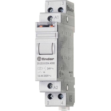 Télérupteur pour profilé Finder 20.22.8.120.4000 2 NO (T) 120 V/AC 1 pc(s) W420372