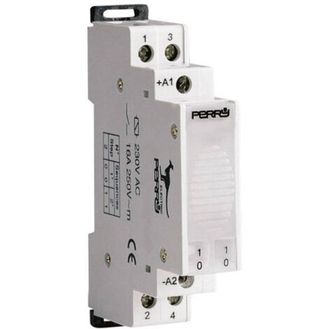 Télérupteur pour profilé Wallair Stromstoßschalter 2 NO (T) 12 V/AC 16 A 1 pc(s) A725452