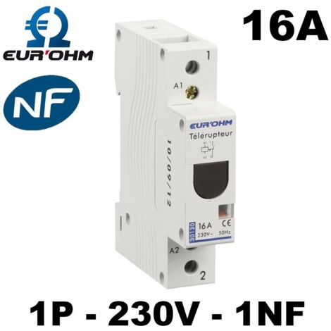 Télérupteur unipolaire 16A - 1F
