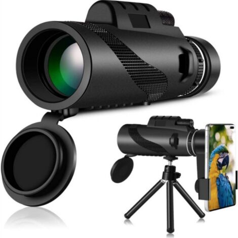 Télescope monoculaire Hd infrarouge vision nocturne lunettes monoculaires  5x24 caméra de voyage télescope compact (noir)-BISBISOUS