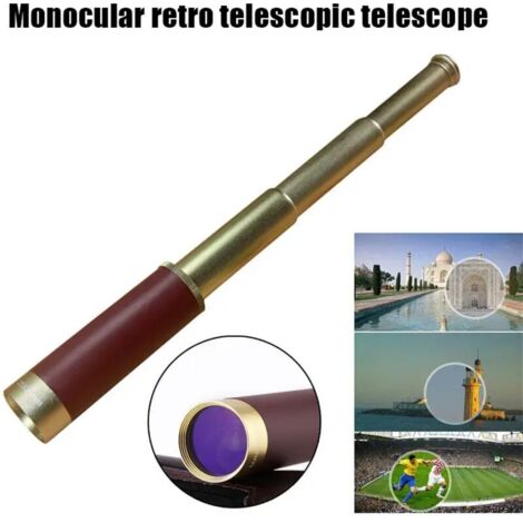 Télescope monoculaire rétractable Portable 25x30, Vintage pour la chasse en plein air